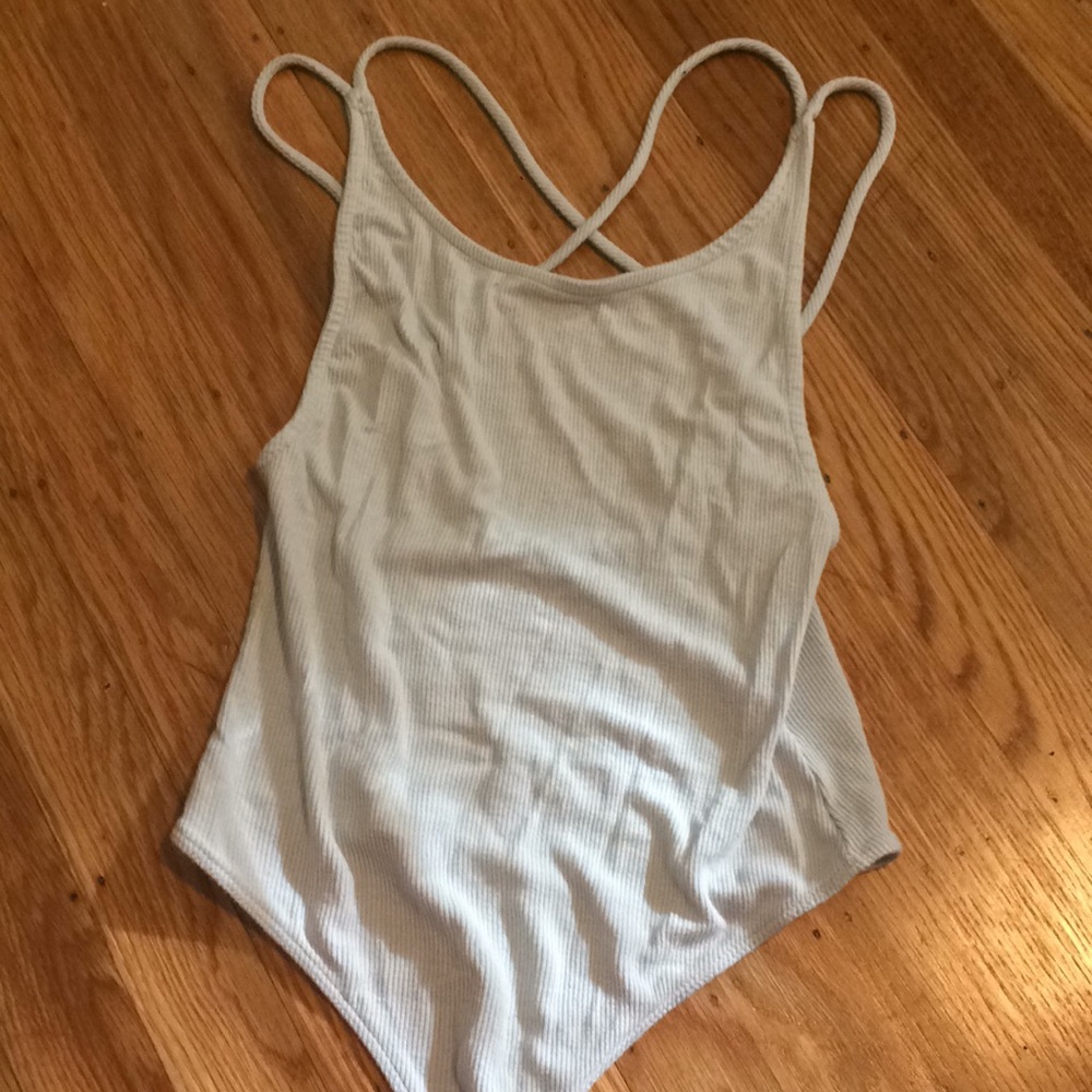 light blue onesie